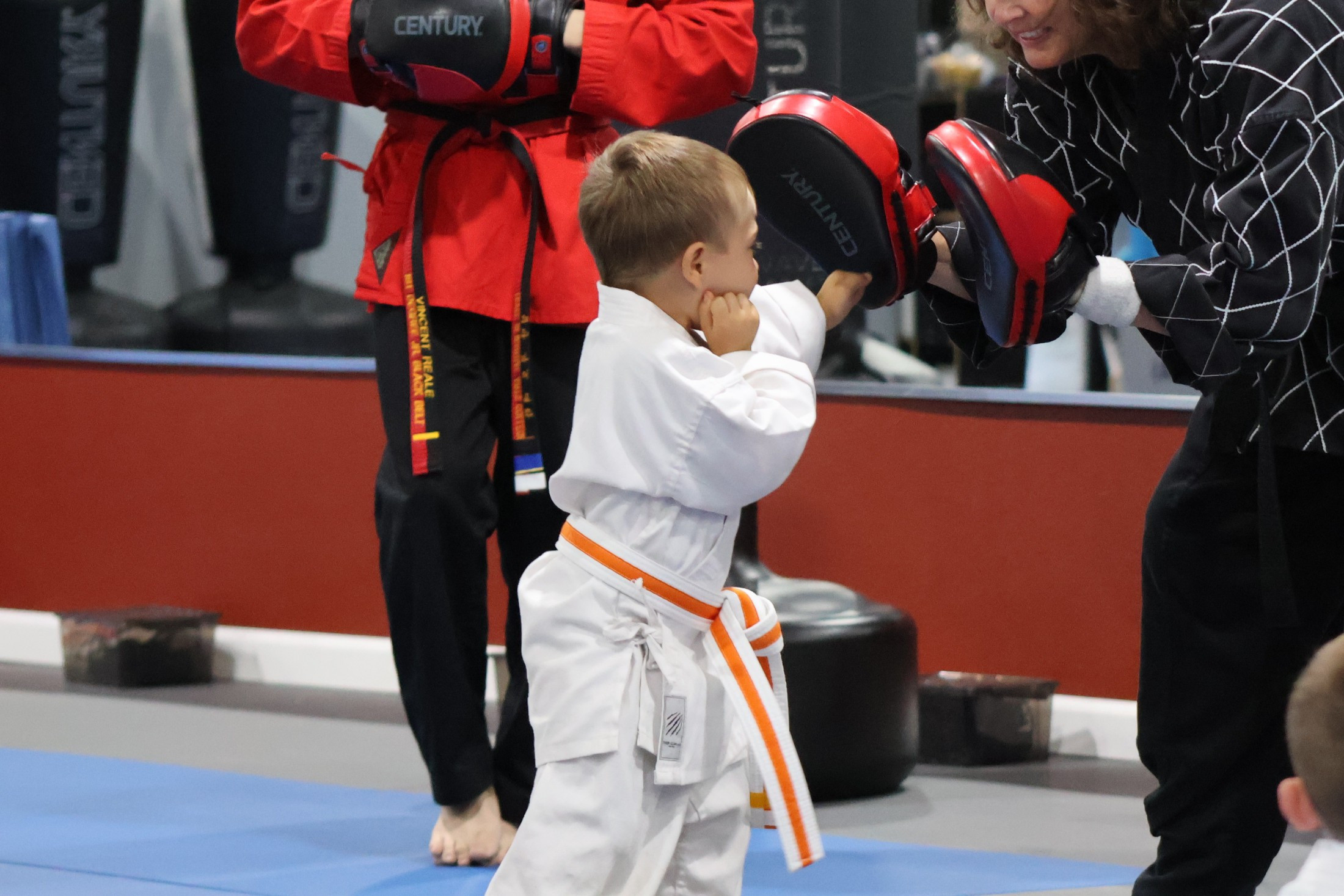 Little Ninja student practicing martial arts at Level 10